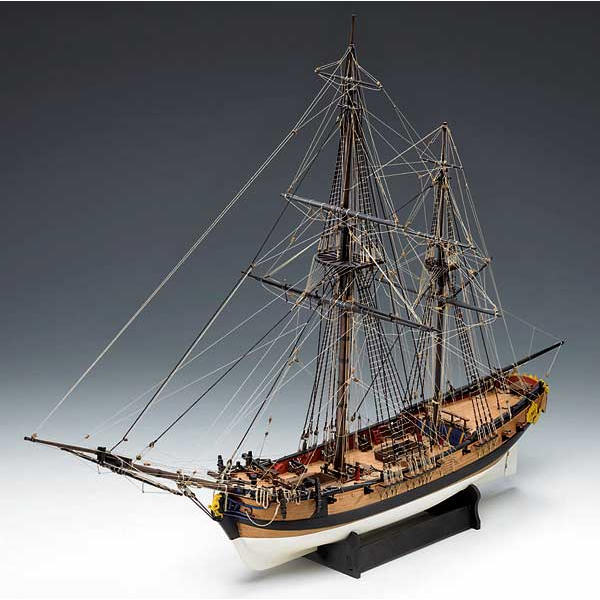 Klick zeigt Details von Modellbausatz Schiffsmodell HMS Granado - Bombarde von 1741 - 18. Jh. - M 1:64