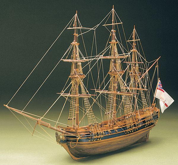 Klick zeigt Details von Modellbausatz Schiffsmodell President - englische Fregatte von 1750 - 18. Jh. - M 1:60