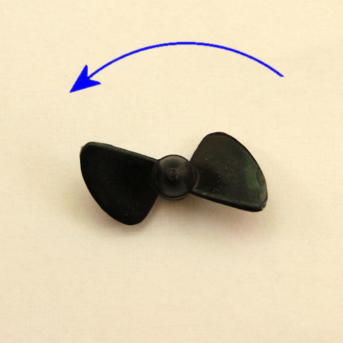Klick zeigt Details von Graupner 2-Blatt-Rennpropeller, linksdrehend, 40 mm, M5-Gewinde
