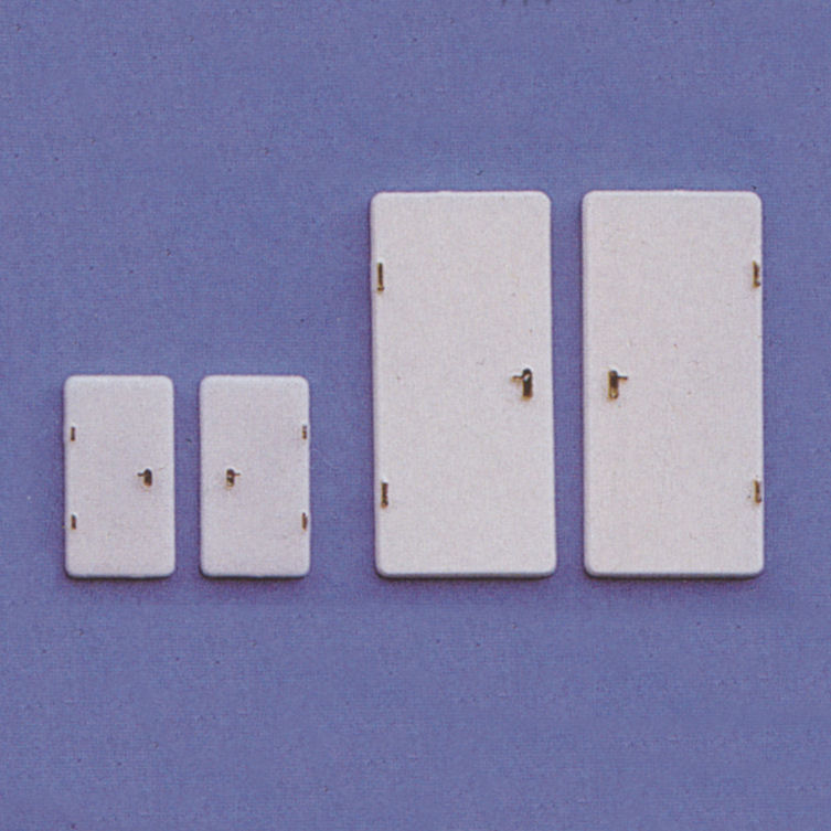 Klick zeigt Details von Tür, Anschlag links, Kunststoff, weiß, M 1:100
