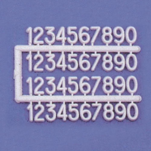 Klick zeigt Details von Zahlen 8 mm Kunststoff