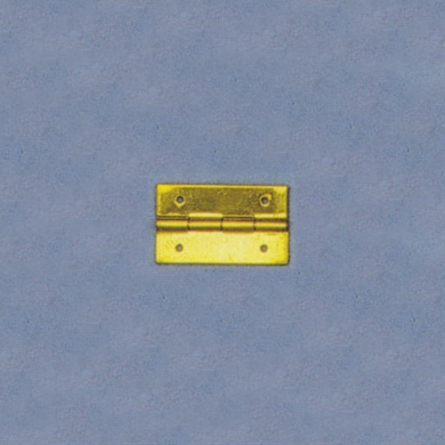 Klick zeigt Details von Scharnier 12 x 20 mm, Metall vermessingt
