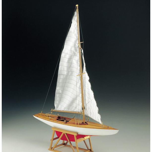 Klick zeigt Details von Modellbausatz Schiffsmodell Regattaboot Drachen - M 1:25