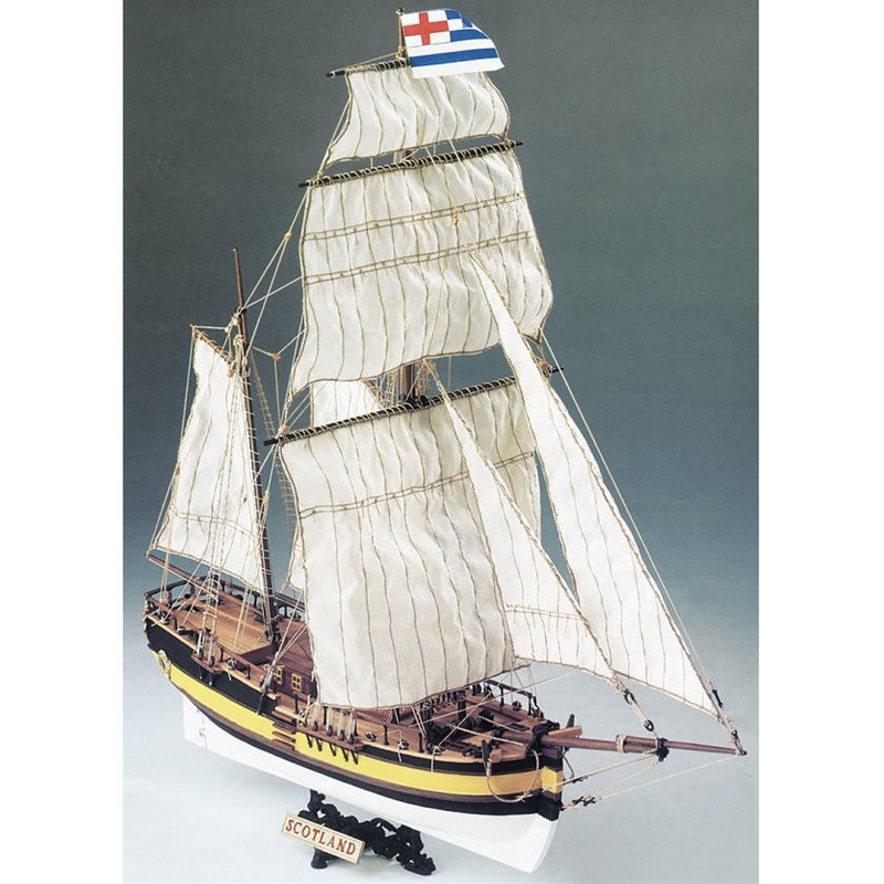 Klick zeigt Details von Modellbausatz Schiffsmodell Ketschyacht Scotland - 18. Jh. - M 1:64