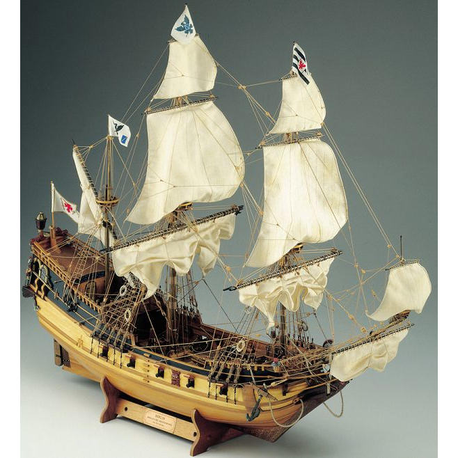 Klick zeigt Details von Modellbausatz Schiffsmodell Berlin - Brandenburgische Fregatte von 1674 - 17. Jh. - M 1:40
