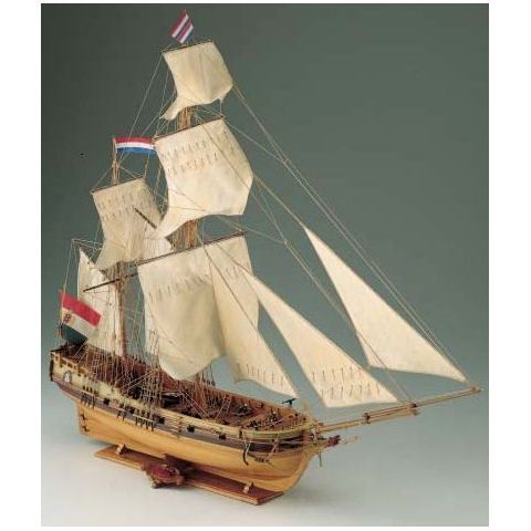 Klick zeigt Details von Modellbausatz Schiffsmodell Dolphyn - holländische Ketsch vom 1750 - 18. Jh. - M 1:50