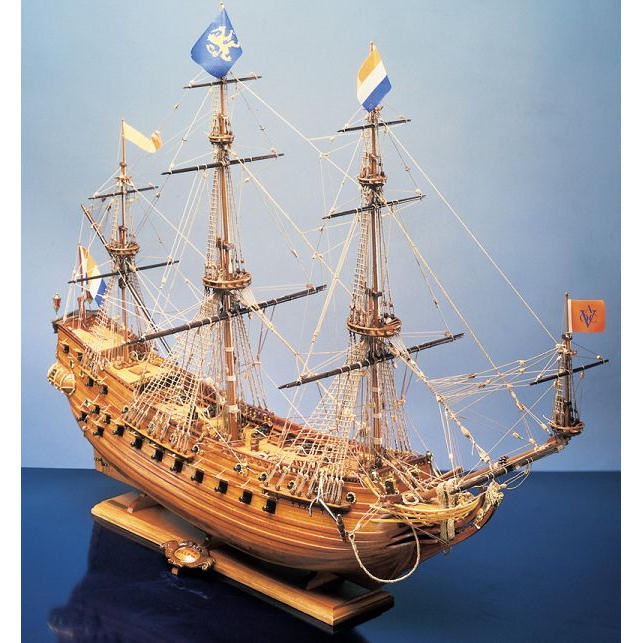 Klick zeigt Details von Modellbausatz Schiffsmodell Prins Willem - holländischer Ostindienfahrer - 17. Jh. - M 1:100