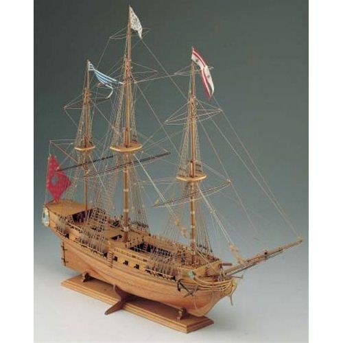Klick zeigt Details von Modellbausatz Schiffsmodell La Sirene - französische Fregatte vom 1750 - 18. Jh. - M 1:75