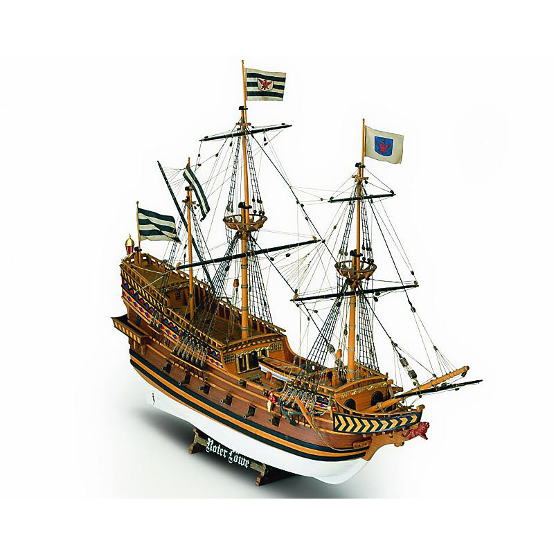 Klick zeigt Details von Modellbausatz Schiffsmodell Roter Löwe Bausatz 1:55