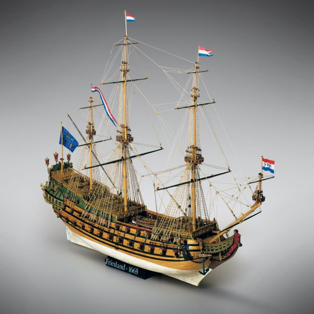 Klick zeigt Details von Bausatz Fregatte Friesland - 1:75