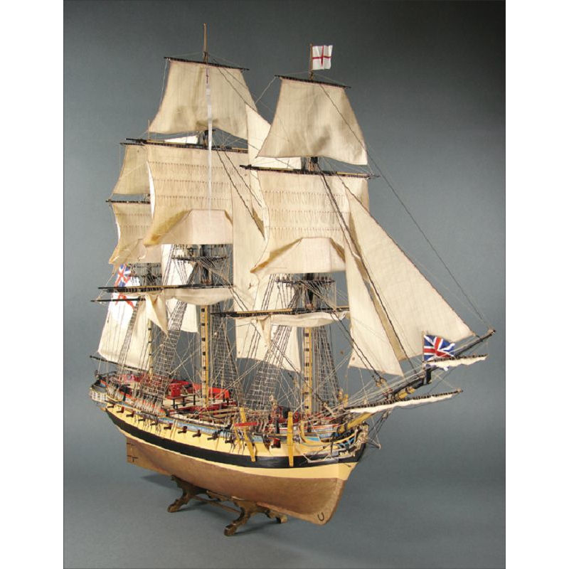 Klick zeigt Details von Kartonbausatz Schiffsmodell HMS Mercury 1779 - 18. Jh. - M 1:72