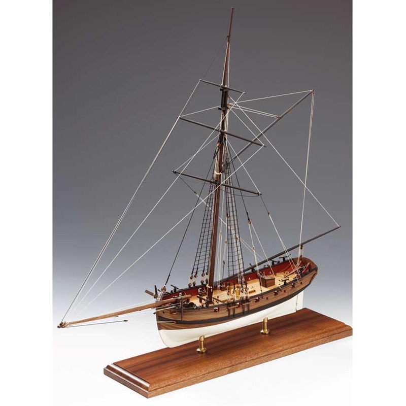 Klick zeigt Details von Modellbausatz Schiffsmodell Lady Nelson - englischer Kutter 18. Jh. - M 1:64