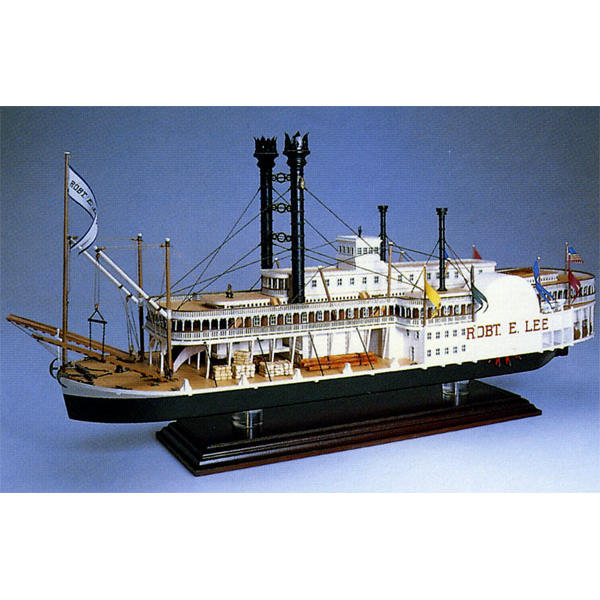 Klick zeigt Details von Modellbausatz Schiffsmodell Robert E. Lee - amerikanischer Seitenraddampfer - M 1:150