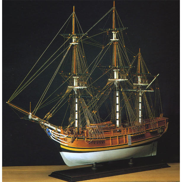 Klick zeigt Details von Modellbausatz Schiffsmodell HMS Bounty - englisches Handelsschiff von 1784 - 18. Jh. - M 1:60  (Amati)