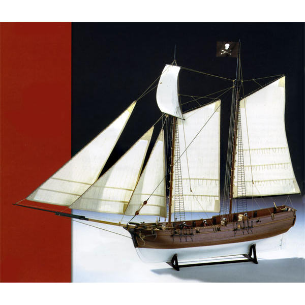 Klick zeigt Details von Modellbausatz Schiffsmodell Priatenschiff Adventure 1760 - 18. Jh. - M 1:60