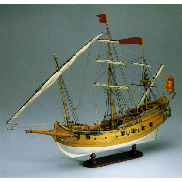 Klick zeigt Details von Modellbausatz Schiffsmodell Constellation - America