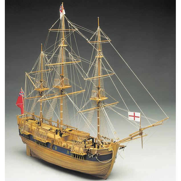 Klick zeigt Details von Modellbausatz Schiffsmodell HMS Endeavour - englische Bark von 1765 - 18. Jh. - M 1:60 (Mantua)