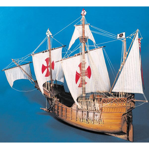 Klick zeigt Details von Modellbaukasten Schiffsmodell Santa Maria - Kolumbus Flotte von 1492 - M 1:50