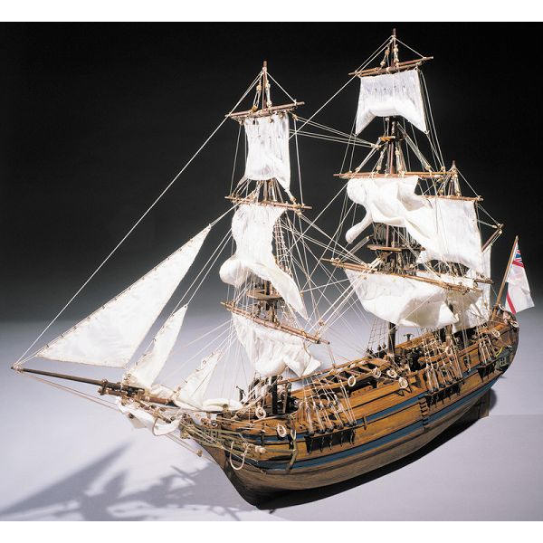Klick zeigt Details von Modellbausatz Schiffsmodell HMS Bounty - englisches Handelsschiff von 1784 - 18. Jh. - M 1:60 (Mantua)