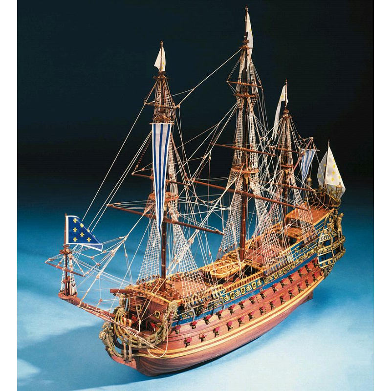 Klick zeigt Details von Modellbausatz Schiffsmodell Le Soleil Royal - französisches Kriegsschiff von 1669 - 17. Jh. - M 1:77