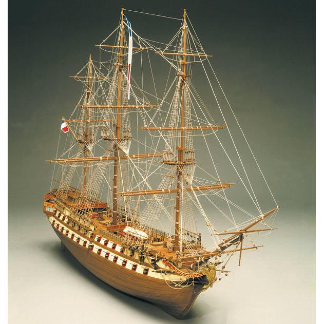 Klick zeigt Details von Modellbausatz Schiffsmodell Le Superbe - französisches Kriegsschiff 1.Ranges von 1784 - 18. Jh. - M 1:75