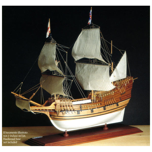 Klick zeigt Details von Bauplan Mayflower - englisch Galeone von 1620 - M 1:60