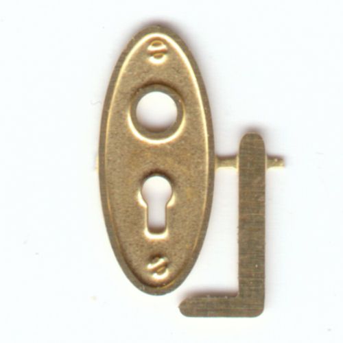Klick zeigt Details von Türschließblech oval 5 x 12 mm