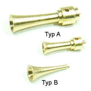 Klick zeigt Details von Horn einfach Typ A  6 x 1,8 mm